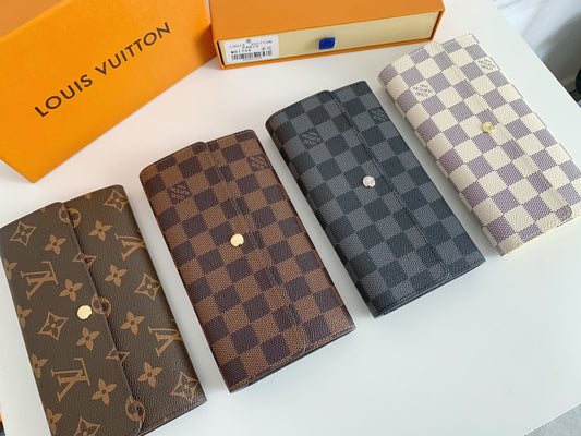 Authentic LOUIS VUITTON Monogram Portefeuille Sarah Long Wallet F#46691