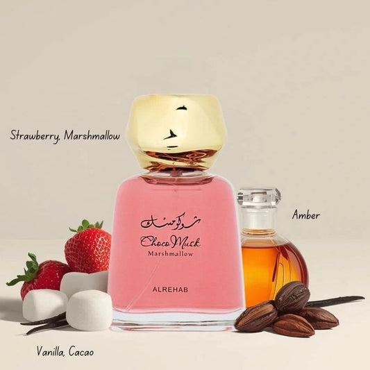 Al-Rehab Choco Musk Perfume - Original & Marshmallow & Pistachio Eau de Parfum Sprays