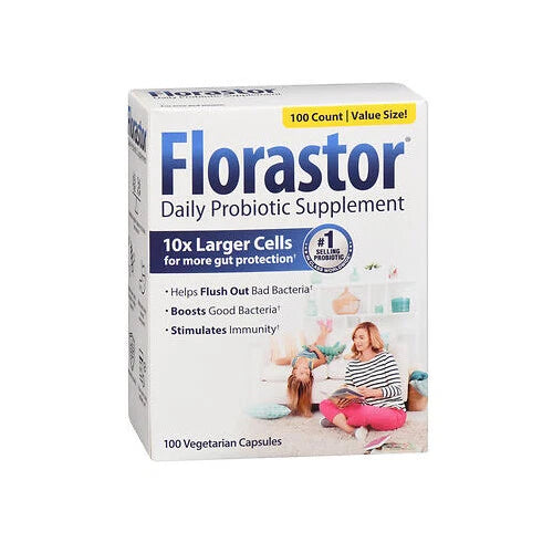 Florastor Probiotic 250mg Daily Probiotic Dietary Supplement 100 capsules