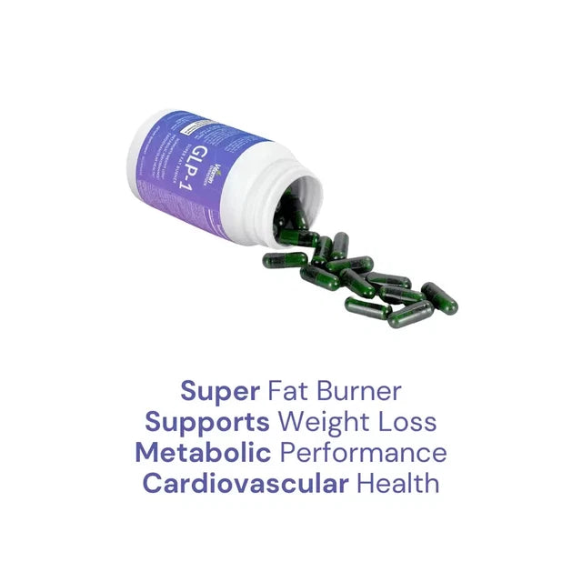 GLP-1 Weight Loss Fat Burner - 90 Capsules - Choline, Chromium, MCT, L-Carnitine