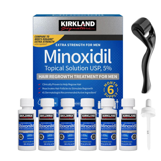 Kirkland Minoxidil 5% Hair Regrowth Solution Extra Strength Men 6 Month Supply