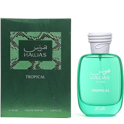 Rasasi Hawas Tropical Eau De Parfum Spray for Men – 3.4 oz / 100 ml