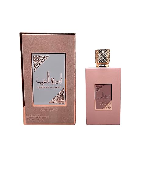 Lattafa Asdaaf Ameerat Al Arab Prive Rose Eau de Parfum Spray for Women – 3.40 oz / 100 ml