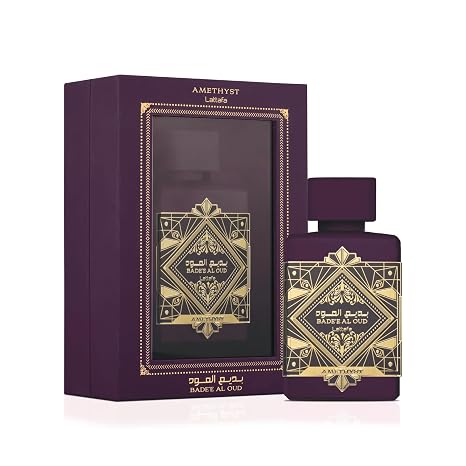 Lattafa Perfumes Bade'e Al Oud AMETHYST for Unisex Eau de Parfum Spray – 3.40 oz / 100 ml