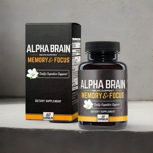 Alpha Brain Memory & Focus Daily Cognitive Support 60 CAPSULES