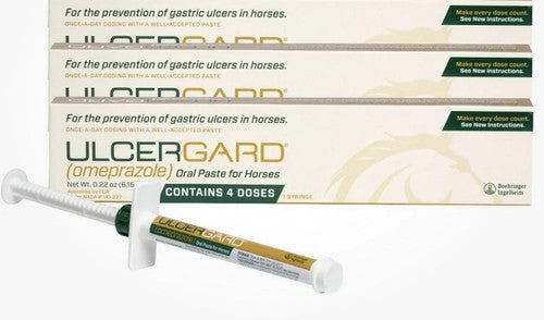 3 Pack ULCERGARD Oral Paste for Horse Stomach Ulcers 22 Oz, 4 dose syringe