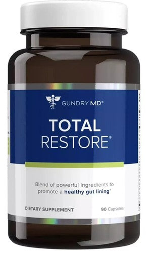 Gundry MD® Total Restore® Gut Health and Gut Lining Support Supplement (90 Caps) (Glass Bottle)