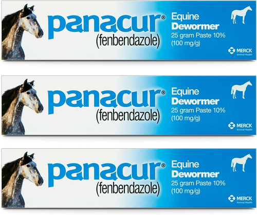 3 Pack Dewormer Horse Paste 10%, 100 mg Each
