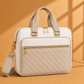 Quilted Laptop Work Tote – Elegant Multi-Compartment Office Bag