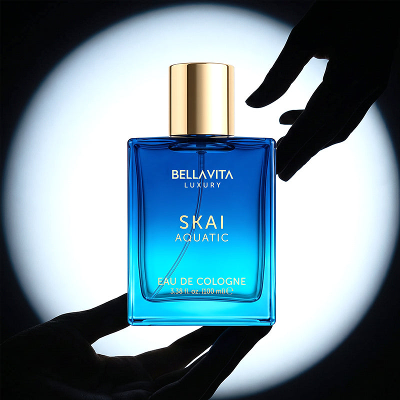 Bellavita Luxury SKAI Eau de Cologne | 100 ml (3.4 fl 057.) | Perfume for Men and Women | Citrus.