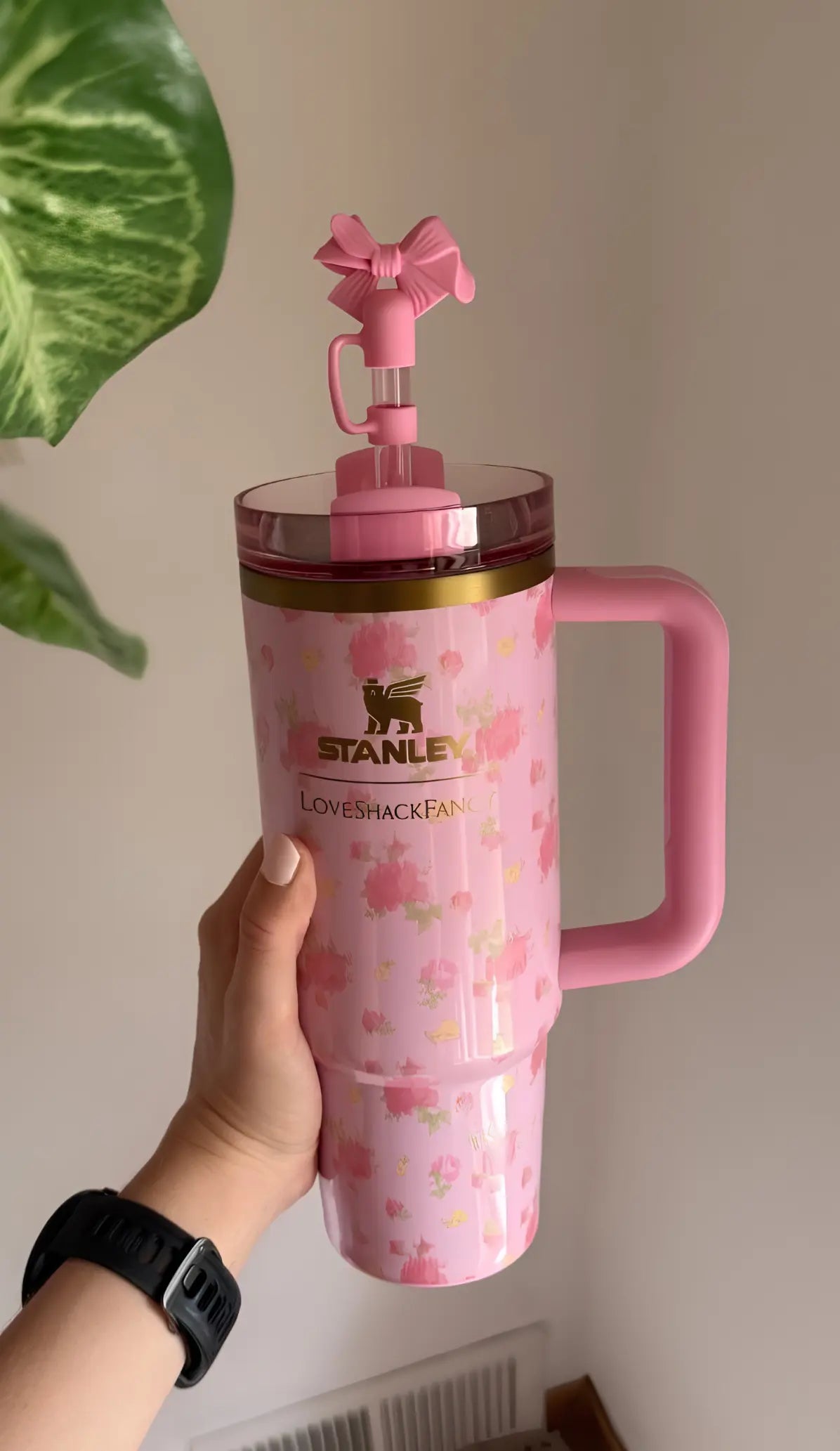 Stanley X Love Shack Fancy Cup - Happy Thoughts Quencher Rosa Beaux Purple 40 oz
