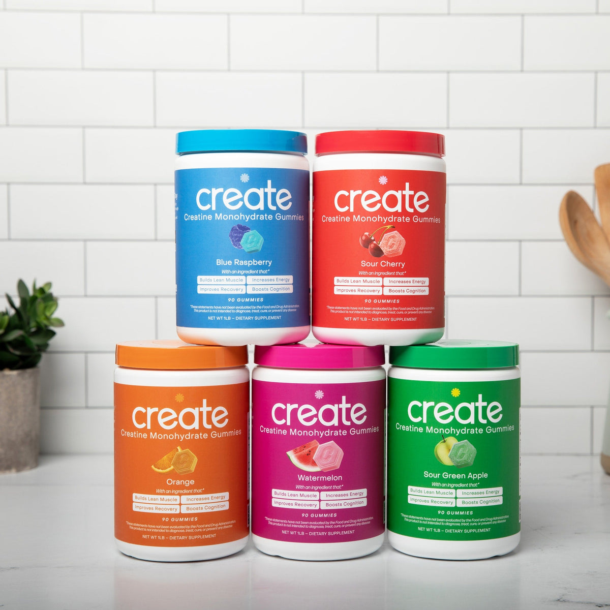 Create Creatine Monohydrate Gummies for Men & Women Boost Focus Strength
