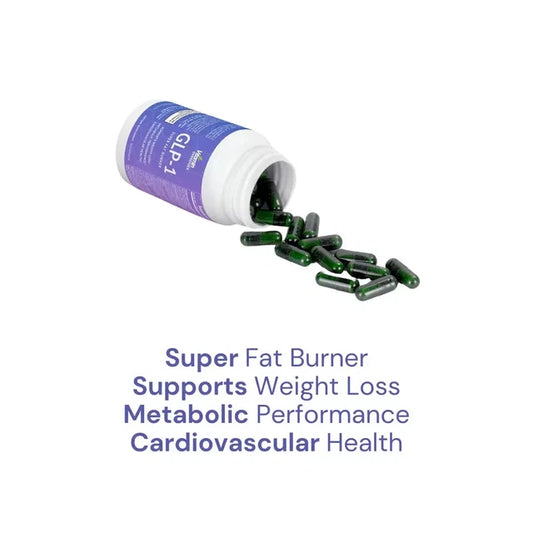 GLP-1 Weight Loss Fat Burner - 90 Capsules - Choline, Chromium, MCT, L-Carnitine