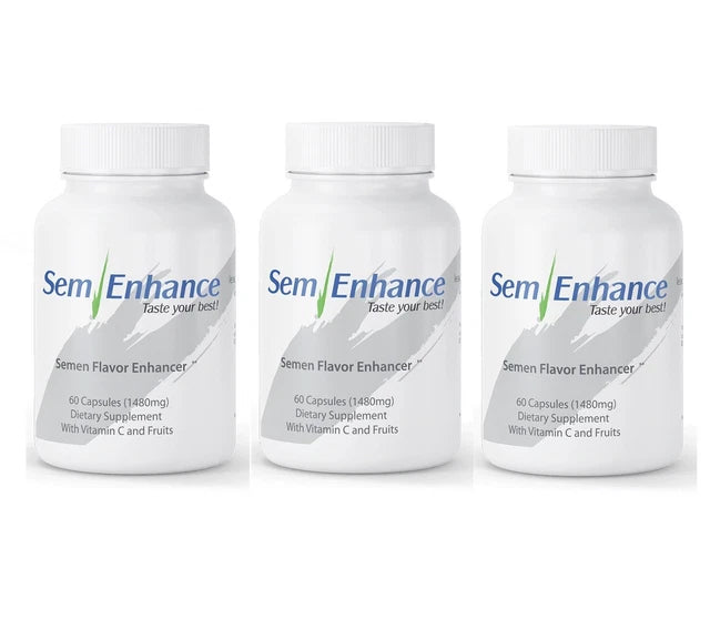 Semenhance Best Semen Flavor Enhancer,Natural Fruity Taste Formula 60 Capsules