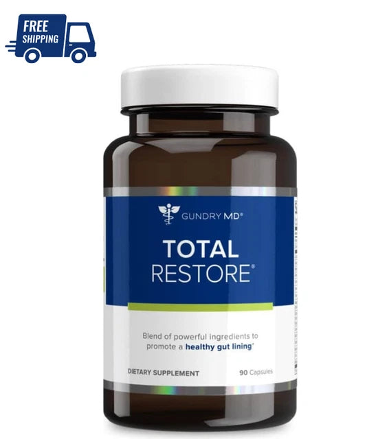 Gundry MD Total Restore Gut Health and Gut Lining Support Supplement (90 Caps) (plastic bottle)