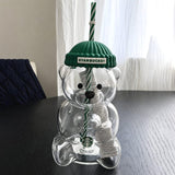Starbucks Bearista Limited Edition Bear Glass Cold Cup 100% Authentic Rare. 591 ml and 20 oz