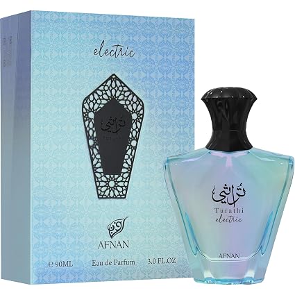 Afnan Turathi Electric Unisex Eau de Parfum, 33.04 Fl. Oz – 3.04 oz / 90 ml