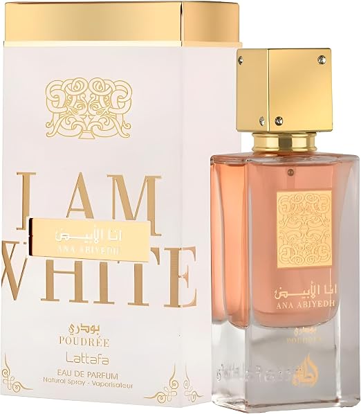 Lattafa Ana Abiyedh Coral (Poudree) Eau de Parfum for Unisex – 2.0 oz / 60 ml