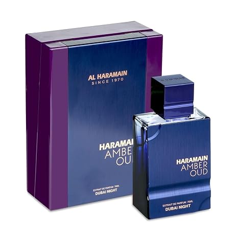Al Haramain Amber Oud - Dubai Night - Cologne for Men and Women - Bergamot Tonka Bean Fragrances – 2 oz / 60 ml