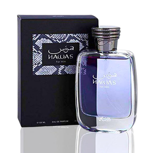 Rasasi Hawas for Men Eau de Parfum Spray – 3.4 oz / 100 ml