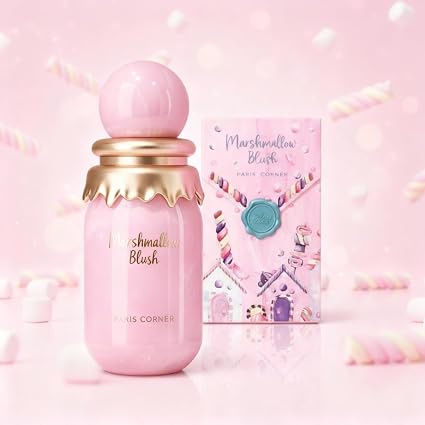 Paris Corner | Marshmallow Blush EDP | A Unique Gourmand Marshmallow Strawherry Perfume for Women – 3.4 oz / 100 ml