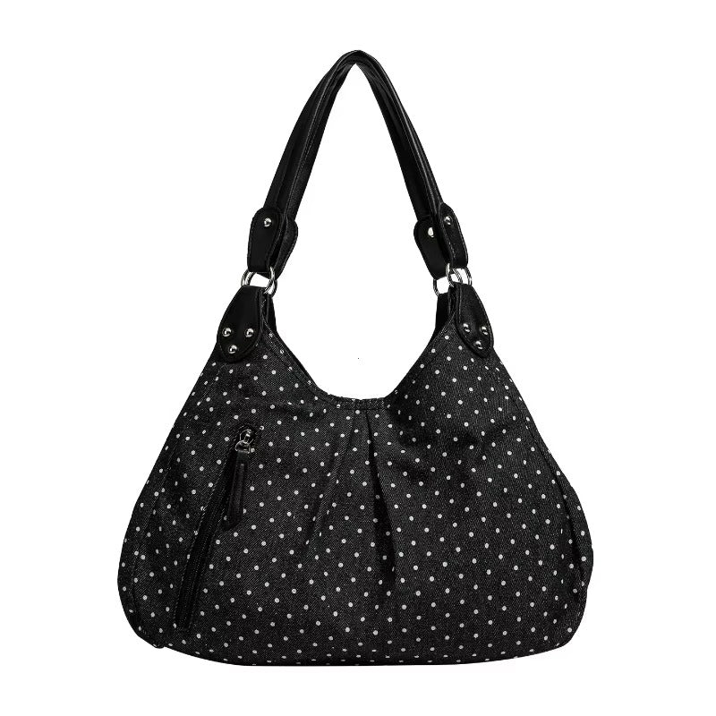Fashionable Vintage Messenger Bags New Polka Dot Handbag