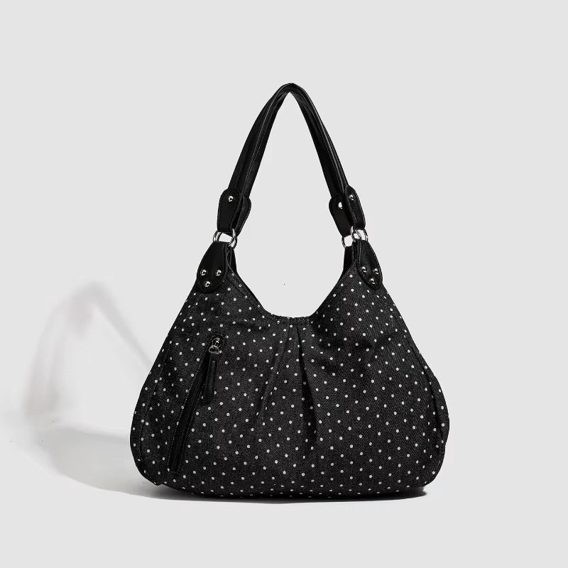 Fashionable Vintage Messenger Bags New Polka Dot Handbag