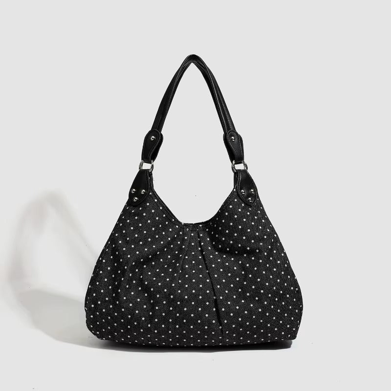 Fashionable Vintage Messenger Bags New Polka Dot Handbag