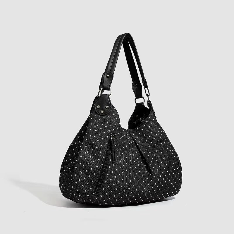 Fashionable Vintage Messenger Bags New Polka Dot Handbag