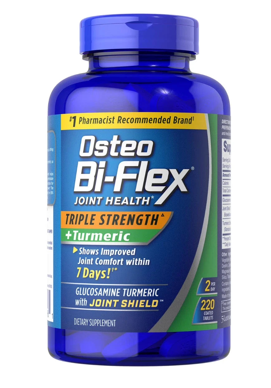 Osteo Bi-Flex 220 ct Triple Strength Turmeric Joint Health Supplement