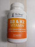 Dr. Berg Vitamin D3 K2 w/MCT Powder - 60 Capsule