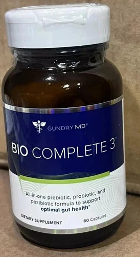 Gundry BIO Complete 3 - 60 Capsules Optimal Gut Health Sealed (plastic bottle)