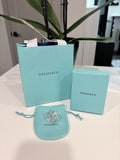 Tiffany & Co. 1837 Wide Band Ring Sterling Silver Size 12 w/ Box & Pouch