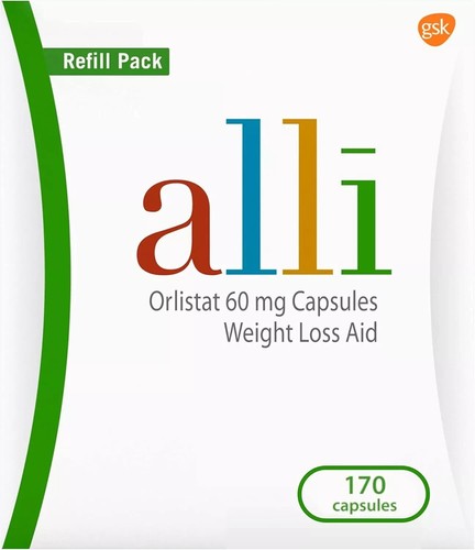 Alli Diet Weight Loss Supplement Pills Orlistat 60 mg Capsules 170 count