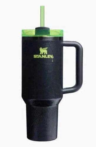 Rare Stanley 40 oz Black The Flowstate Quencher H2.0 Tumbler NI