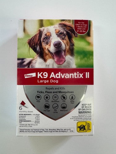 K9 Advantix II Flea and Tick Control Treatment for Extra Large Dogs 6 Doses
