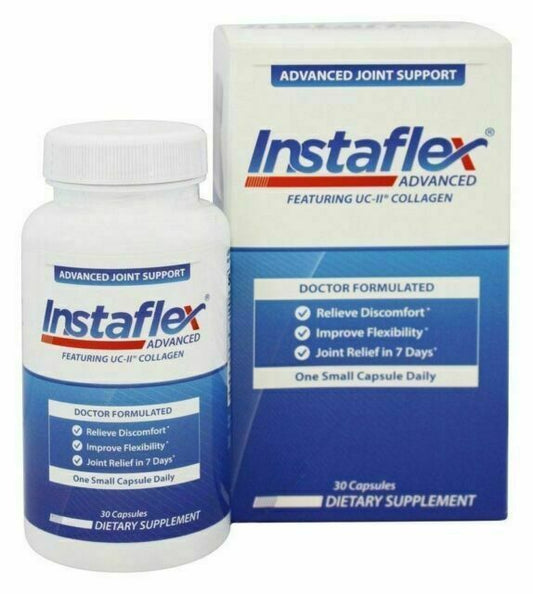 Instaflex Advanced Joint Support Supplement - Turmeric, Resveratrol, Boswellia Serrata Extract, BioPerine, UC-II Collagen - 30 Count
